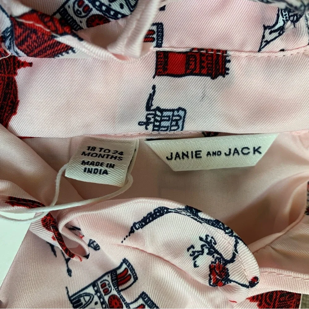 Janie and Jack Paris Patterned Dress NWT